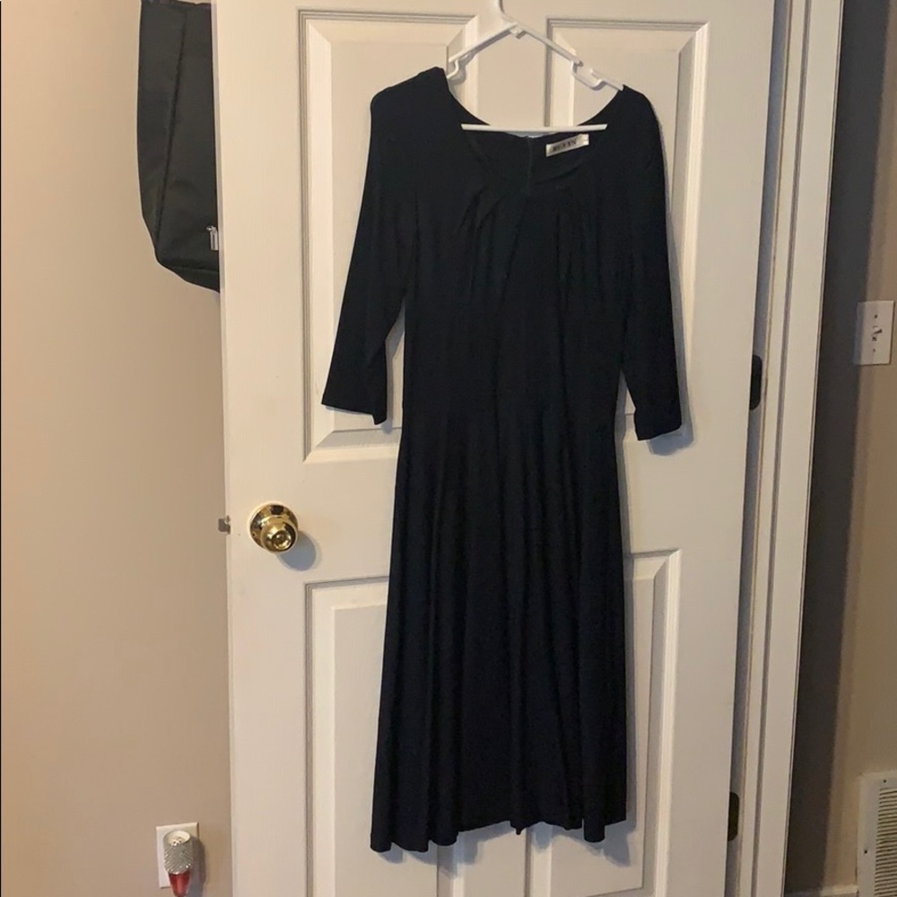 Navy Blue/Bright Purple swing dress